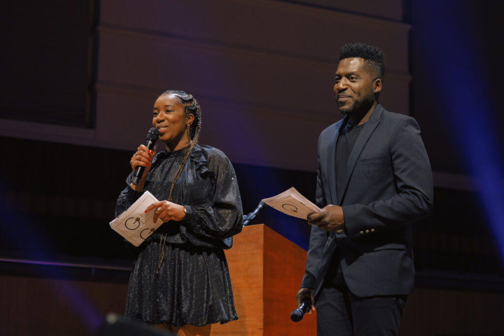 Donel Jacksman et maria bemba présentent les golden afro artistic awards 2025