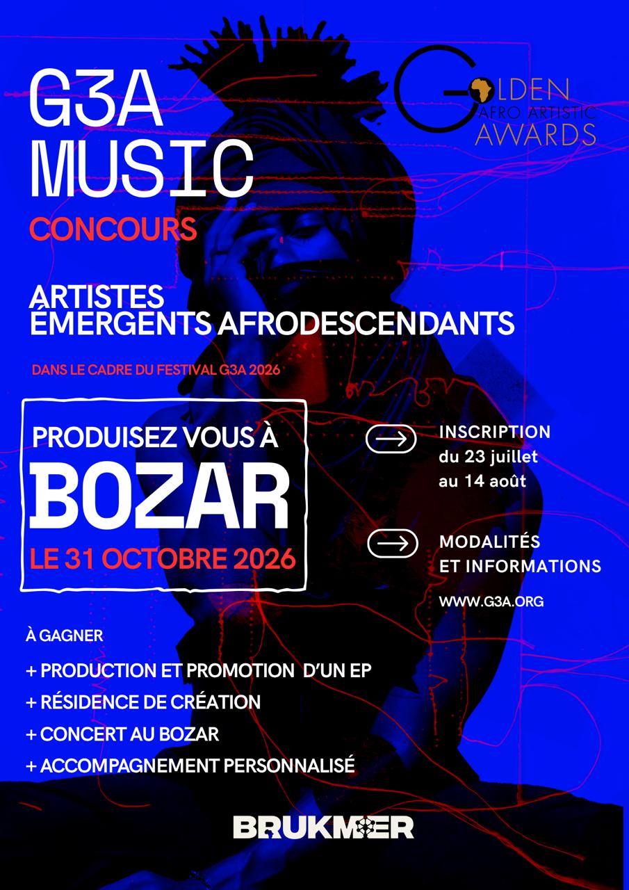 Appel à Candidatures; concours G3A – Artiste musical émergent 2026